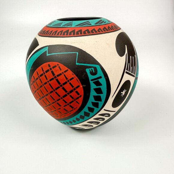 Mata Ortiz Pottery Lucero Osuna Silveira Mexico Chihuahua Vase Jar - Picture 3 of 8